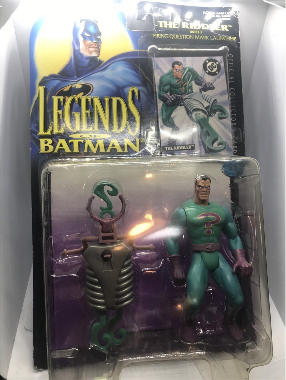Legends of Batman The Riddler w/ Firing Question Mark 1995 5" Action Figure NEW
